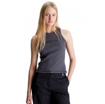 CALVIN KLEIN JEANS HERO MONOLOGO RIB TANK ΤΟΠ ΓΥΝΑΙΚΕΙΟ WASHED BLACK