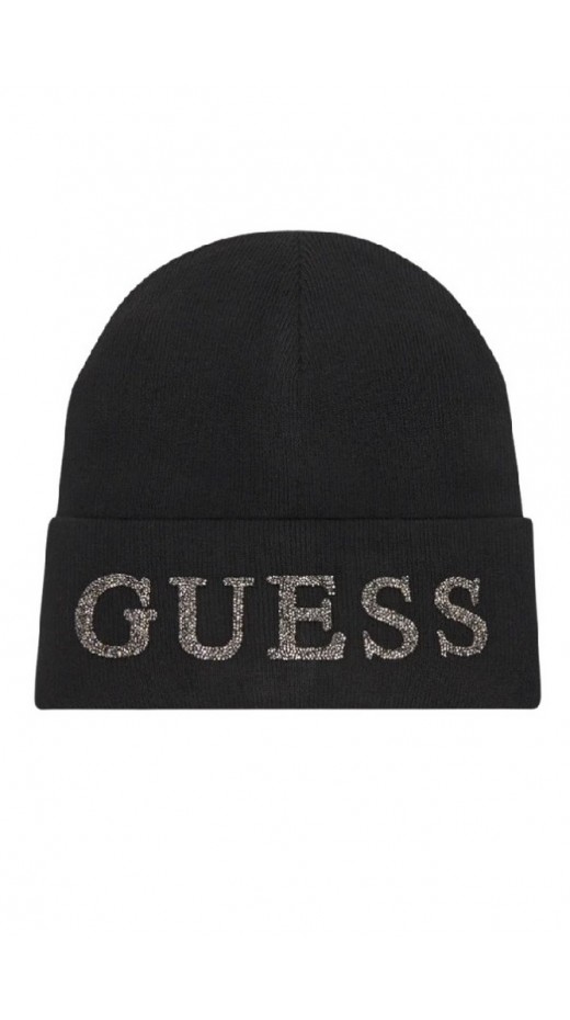 GUESS BEANIE ΣΚΟΥΦΟΣ ΓΥΝΑΙΚΕΙΟΣ BLACK