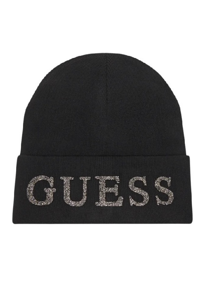 GUESS BEANIE ΣΚΟΥΦΟΣ ΓΥΝΑΙΚΕΙΟΣ BLACK