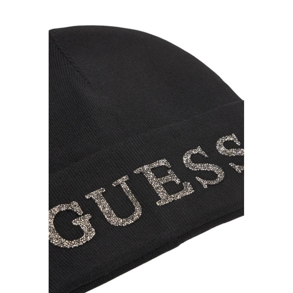 GUESS BEANIE ΣΚΟΥΦΟΣ ΓΥΝΑΙΚΕΙΟΣ BLACK