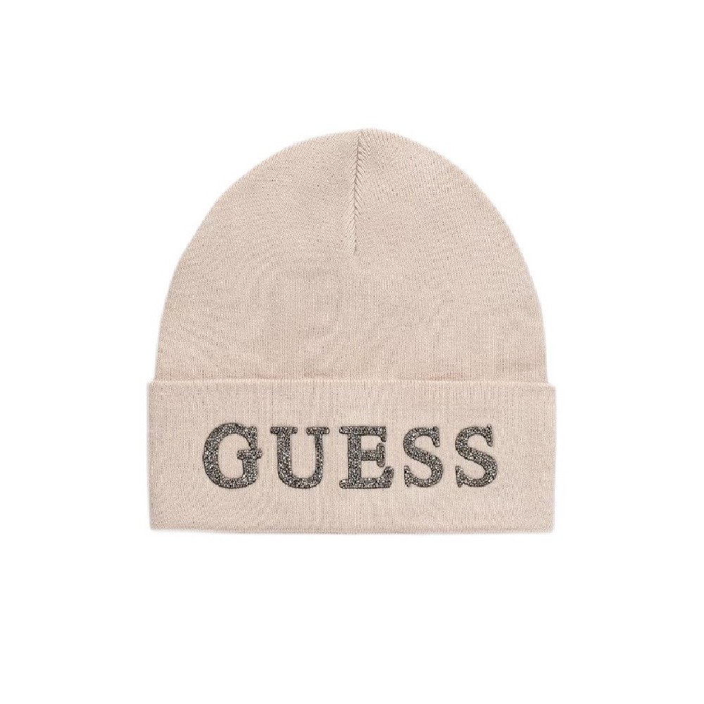 GUESS BEANIE ΣΚΟΥΦΟΣ ΓΥΝΑΙΚΕΙΟΣ BEIGE