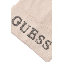 GUESS BEANIE ΣΚΟΥΦΟΣ ΓΥΝΑΙΚΕΙΟΣ BEIGE