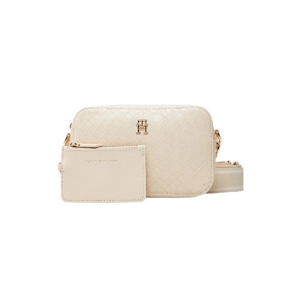 TOMMY HILFIGER DISTINCT CAMERA BAG MONO ΤΣΑΝΤΑ ΓΥΝΑΙΚΕΙΑ OFF WHITE