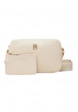 TOMMY HILFIGER DISTINCT CAMERA BAG MONO ΤΣΑΝΤΑ ΓΥΝΑΙΚΕΙΑ OFF WHITE