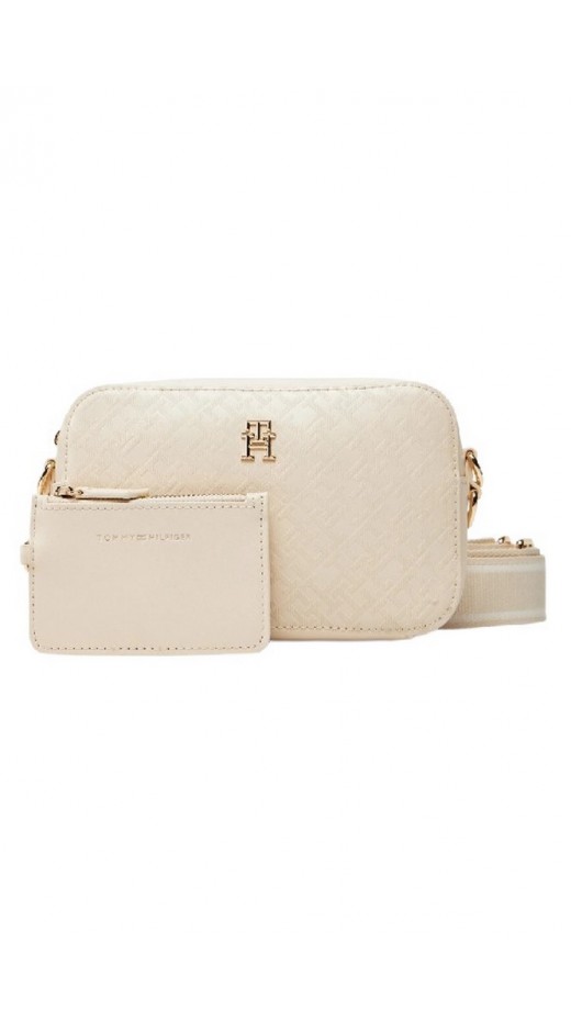 TOMMY HILFIGER DISTINCT CAMERA BAG MONO ΤΣΑΝΤΑ ΓΥΝΑΙΚΕΙΑ OFF WHITE
