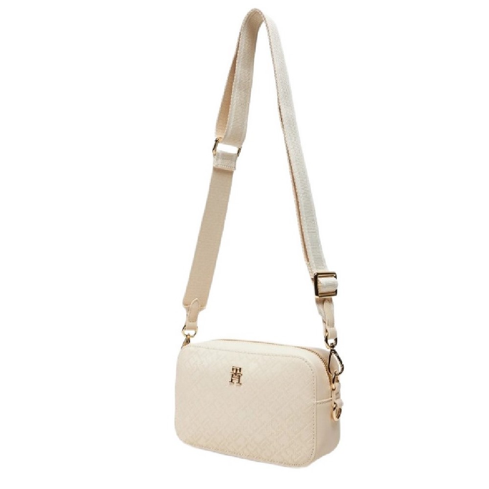 TOMMY HILFIGER DISTINCT CAMERA BAG MONO ΤΣΑΝΤΑ ΓΥΝΑΙΚΕΙΑ OFF WHITE