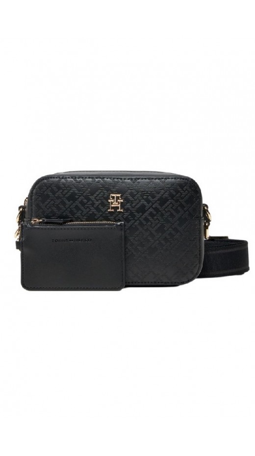 TOMMY HILFIGER DISTINCT CAMERA BAG MONO ΤΣΑΝΤΑ ΓΥΝΑΙΚΕΙΑ BLACK