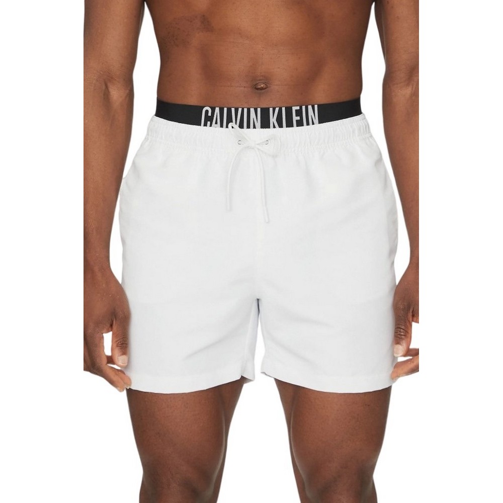 CALVIN KLEIN JEANS MEDIUM DOUBLE WB ΜΑΓΙΟ ΑΝΔΡΙΚΟ WHITE