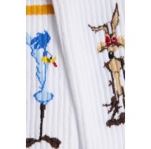 JIMMY LION ATHLETIC ROAD RUNNER VS COYOTE SOCKS UNISEX ΚΑΛΤΣΕΣ WHITE