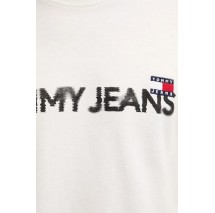 TOMMY JEANS REG BADGE PLAY TEE T-SHIRT ΜΠΛΟΥΖΑ ΑΝΔΡΙΚΗ OFF WHITE