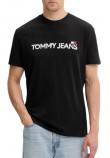 TOMMY JEANS REG BADGE PLAY TEE T-SHIRT ΜΠΛΟΥΖΑ ΑΝΔΡΙΚΗ BLACK