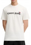 TOMMY JEANS REG BADGE PLAY TEE T-SHIRT ΜΠΛΟΥΖΑ ΑΝΔΡΙΚΗ OFF WHITE