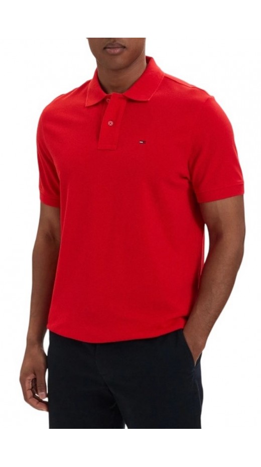 TOMMY JEANS REG ESS POLO EXT T-SHIRT ΜΠΛΟΥΖΑ ΑΝΔΡΙΚΗ RED