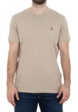U.S.POLO MICK 000148 EH33 TSHIRT ΜΠΛΟΥΖΑ ΑΝΔΡΙΚΗ BEIGE