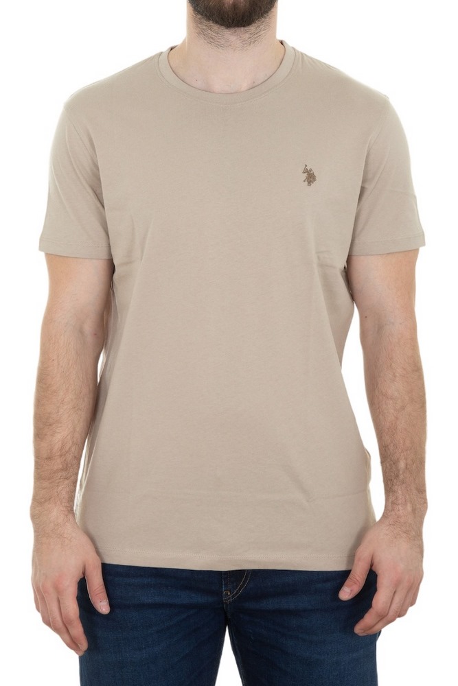 U.S.POLO MICK 000148 EH33 TSHIRT ΜΠΛΟΥΖΑ ΑΝΔΡΙΚΗ BEIGE