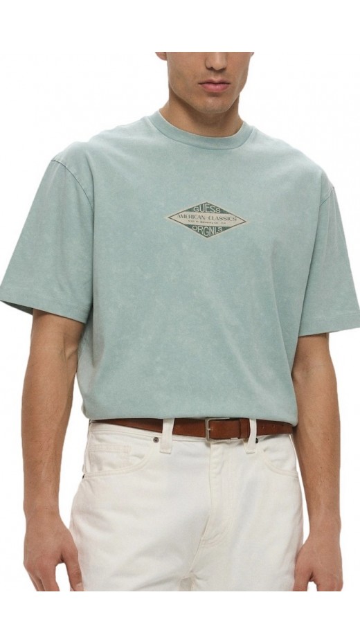 GUESS TRADEMARK TEE T-SHIRT ΜΠΛΟΥΖΑ ΑΝΔΡΙΚΗ MINT
