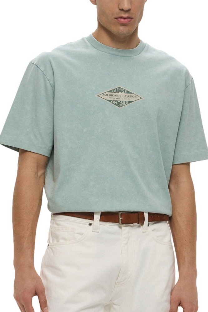 GUESS TRADEMARK TEE T-SHIRT ΜΠΛΟΥΖΑ ΑΝΔΡΙΚΗ MINT