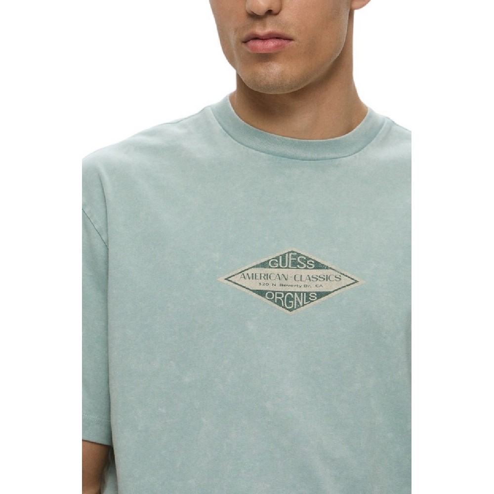 GUESS TRADEMARK TEE T-SHIRT ΜΠΛΟΥΖΑ ΑΝΔΡΙΚΗ MINT