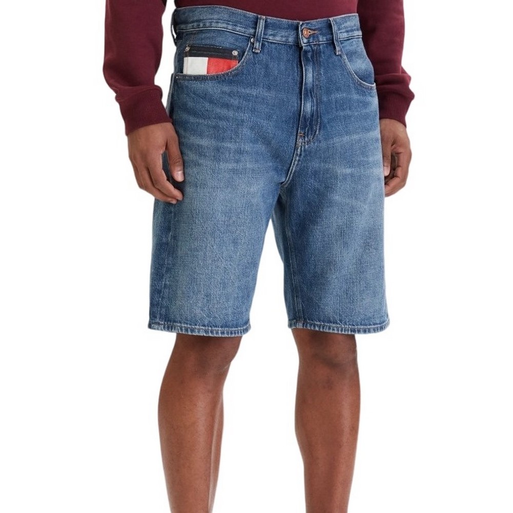 TOMMY JEANS OTIS SHORT RWB BJ8054 ΤΖΙΝ ΒΕΡΜΟΥΔΑ ΑΝΔΡΙΚΗ DENIM DARK