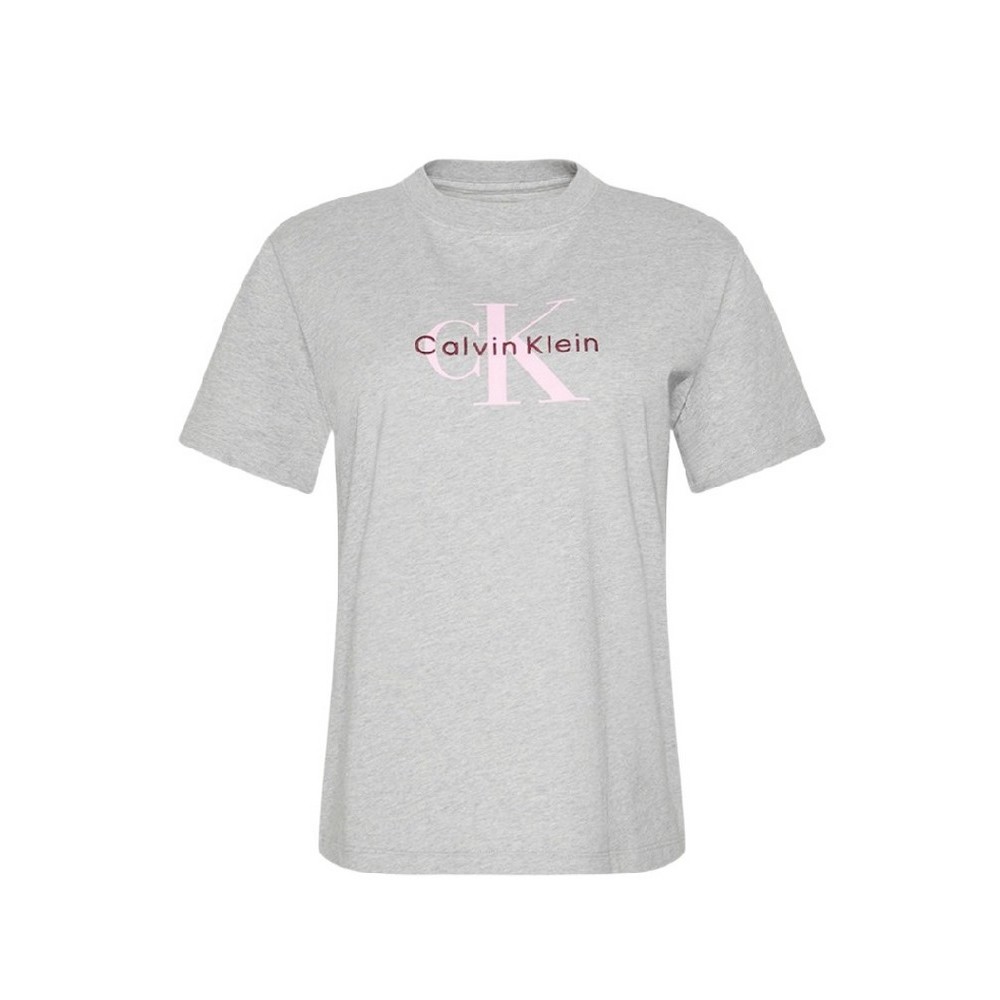 CALVIN KLEIN JEANS HR SS CLSSC MNLG CNC T-SHIRT ΜΠΛΟΥΖΑ ΓΥΝΑΙΚΕΙΑ GREY
