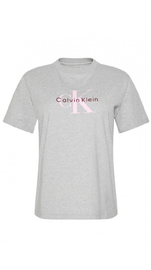 CALVIN KLEIN JEANS HR SS CLSSC MNLG CNC T-SHIRT ΜΠΛΟΥΖΑ ΓΥΝΑΙΚΕΙΑ GREY