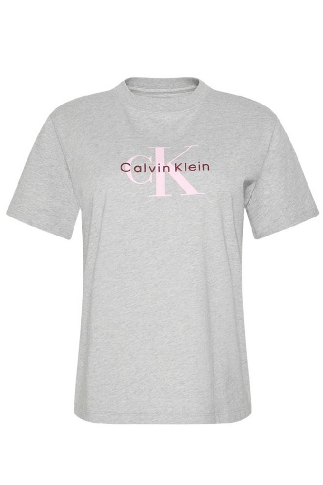 CALVIN KLEIN JEANS HR SS CLSSC MNLG CNC T-SHIRT ΜΠΛΟΥΖΑ ΓΥΝΑΙΚΕΙΑ GREY