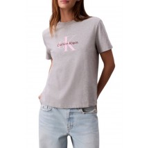 CALVIN KLEIN JEANS HR SS CLSSC MNLG CNC T-SHIRT ΜΠΛΟΥΖΑ ΓΥΝΑΙΚΕΙΑ GREY