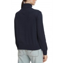 TOMMY JEANS ESSENTIAL TRTLNK SWEATER ΜΠΛΟΥΖΑ ΠΛΕΚΤΗ ΓΥΝΑΙΚΕΙΑ NAVY