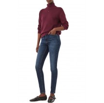 TOMMY JEANS ESSENTIAL TRTLNK SWEATER ΜΠΛΟΥΖΑ ΠΛΕΚΤΗ ΓΥΝΑΙΚΕΙΑ BERRY