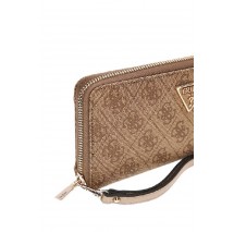 GUESS LAUREL SLG LARGE ZIP AROUND ΠΟΡΤΟΦΟΛΙ ΓΥΝΑΙΚΕΙΟ LATTE