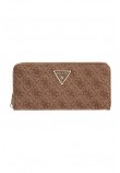GUESS LAUREL SLG LARGE ZIP AROUND ΠΟΡΤΟΦΟΛΙ ΓΥΝΑΙΚΕΙΟ LATTE