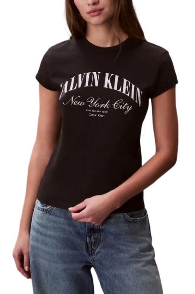 CALVIN KLEIN JEANS GRAPHIC LOGO BABY T-SHIRT ΜΠΛΟΥΖΑ ΓΥΝΑΙΚΕΙΑ BLACK