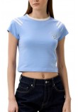 GUESS JEANS SS BABY FIT RAGLAN 81 TEE ΜΠΛΟΥΖΑ ΓΥΝΑΙΚΕΙΑ CIEL