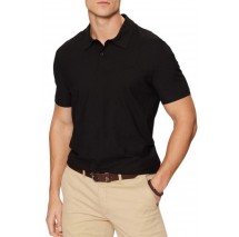 GUESS SMALL GUESS SCRIPT SS POLO T-SHIRT ΜΠΛΟΥΖΑ ΑΝΔΡΙΚΗ BLACK
