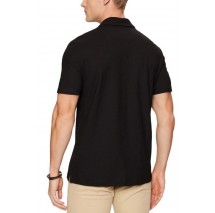 GUESS SMALL GUESS SCRIPT SS POLO T-SHIRT ΜΠΛΟΥΖΑ ΑΝΔΡΙΚΗ BLACK