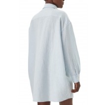 TOMMY JEANS LINEN SHIRT DRESS EXT ΠΟΥΚΑΜΙΣΟ ΓΥΝΑΙΚΕΙΟ CIEL