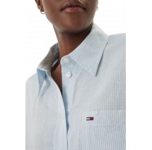 TOMMY JEANS LINEN SHIRT DRESS EXT ΠΟΥΚΑΜΙΣΟ ΓΥΝΑΙΚΕΙΟ CIEL