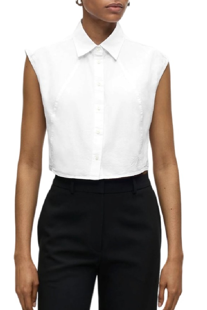 HUGO BOSS TAILORED BLOUSE ESTATE B ΠΟΥΚΑΜΙΣΟ ΓΥΝΑΙΚΕΙΟ WHITE