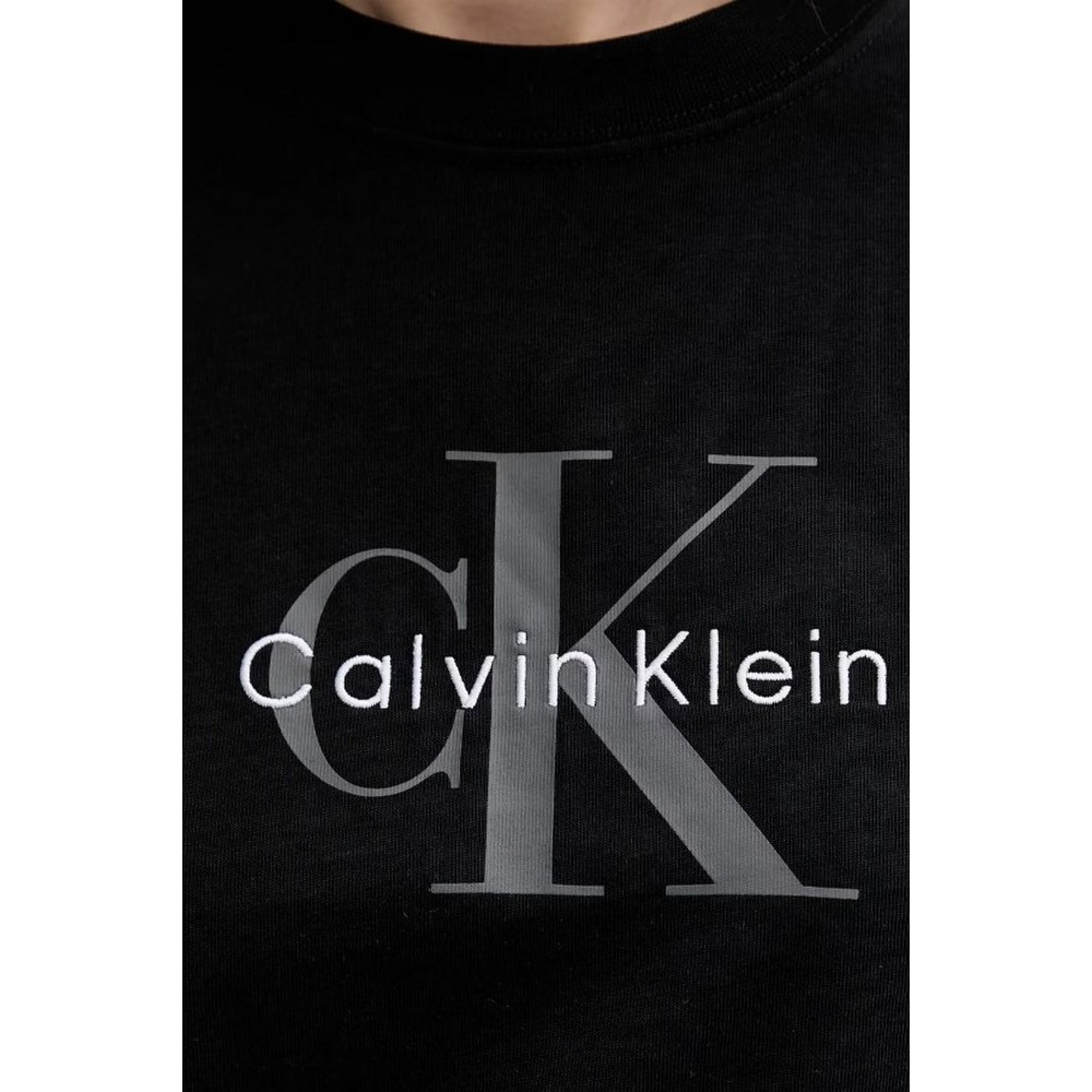 CALVIN KLEIN JEANS HR SS CLSSC MNLG CNC T-SHIRT ΜΠΛΟΥΖΑ ΓΥΝΑΙΚΕΙΑ BLACK