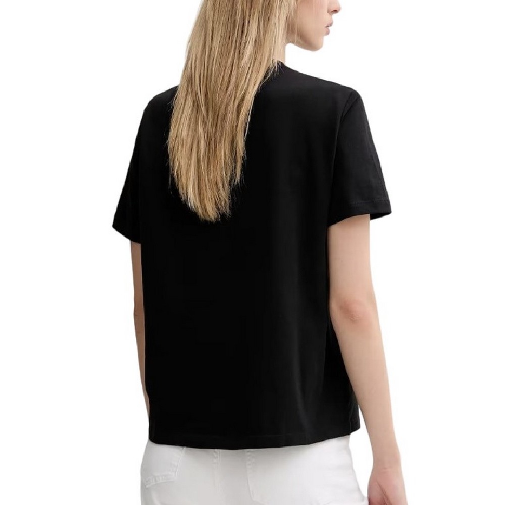 CALVIN KLEIN JEANS HR SS CLSSC MNLG CNC T-SHIRT ΜΠΛΟΥΖΑ ΓΥΝΑΙΚΕΙΑ BLACK