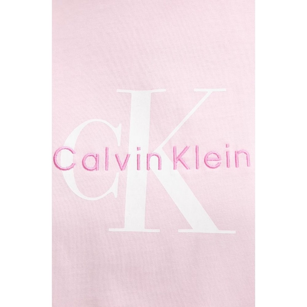 CALVIN KLEIN JEANS HR SS CLSSC MNLG CNC T-SHIRT ΜΠΛΟΥΖΑ ΓΥΝΑΙΚΕΙΑ PINK