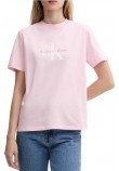 CALVIN KLEIN JEANS HR SS CLSSC MNLG CNC T-SHIRT ΜΠΛΟΥΖΑ ΓΥΝΑΙΚΕΙΑ PINK