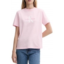 CALVIN KLEIN JEANS HR SS CLSSC MNLG CNC T-SHIRT ΜΠΛΟΥΖΑ ΓΥΝΑΙΚΕΙΑ PINK