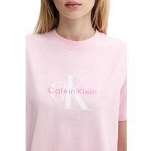 CALVIN KLEIN JEANS HR SS CLSSC MNLG CNC T-SHIRT ΜΠΛΟΥΖΑ ΓΥΝΑΙΚΕΙΑ PINK