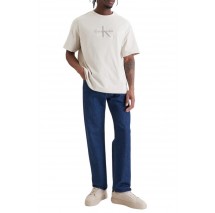 CALVIN KLEIN JEANS 16S ELEVATED MONOLOGO T-SHIRT ΜΠΛΟΥΖΑ ΑΝΔΡΙΚΗ BEIGE