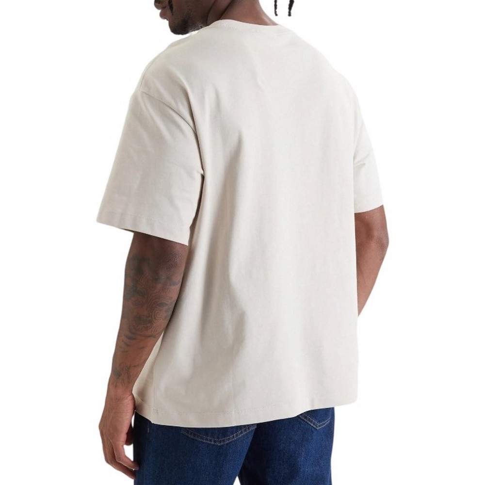 CALVIN KLEIN JEANS 16S ELEVATED MONOLOGO T-SHIRT ΜΠΛΟΥΖΑ ΑΝΔΡΙΚΗ BEIGE
