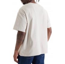 CALVIN KLEIN JEANS 16S ELEVATED MONOLOGO T-SHIRT ΜΠΛΟΥΖΑ ΑΝΔΡΙΚΗ BEIGE