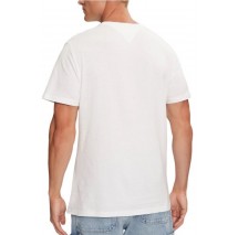 TOMMY JEANS SLIM ESSENTIAL FLAG TEE T-SHIRT ΜΠΛΟΥΖΑ ΑΝΔΡΙΚΗ WHITE