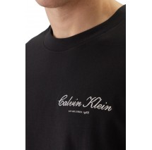 CALVIN KLEIN JEANS 20S MARCH GRAPHIC SEASONAL T-SHIRT ΜΠΛΟΥΖΑ ΑΝΔΡΙΚΗ BLACK