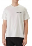 CALVIN KLEIN JEANS 20S MARCH GRAPHIC SEASONAL T-SHIRT ΜΠΛΟΥΖΑ ΑΝΔΡΙΚΗ BRIGHT WHITE